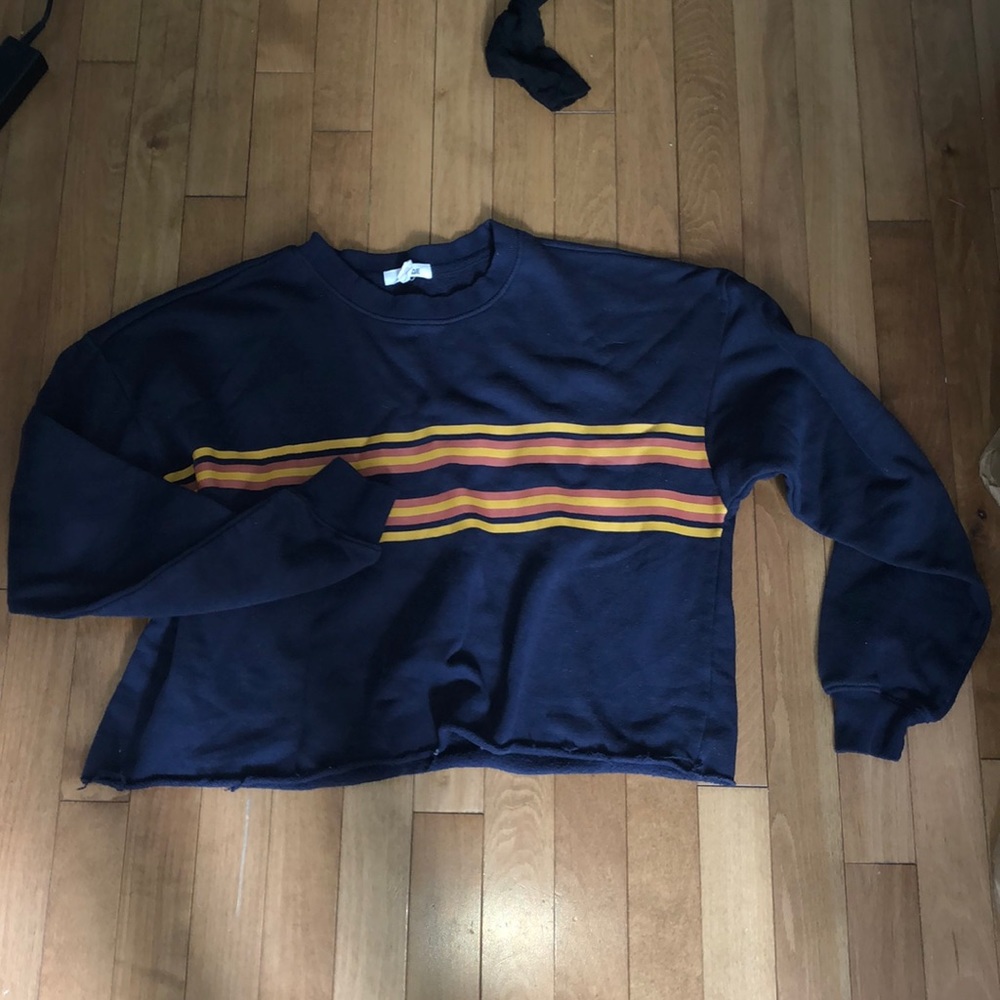 garage cropped crew neck